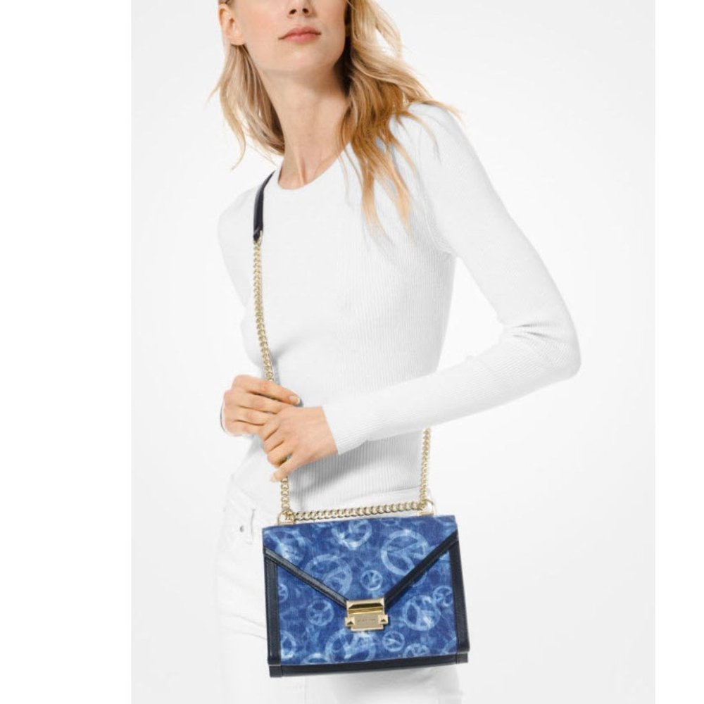 Michael Kors Whitney Large Peace Tie-dye shoulder bag crossbody - Picture 9 of 11